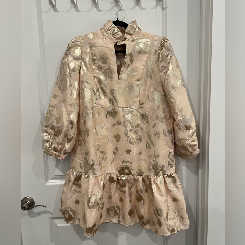 Tuckernuck Champagne Fil Coupe Palmerston Dress